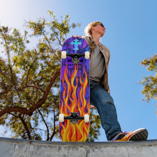 Cross Flames Skateboard (Outdoor 1)