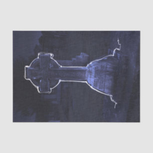 Cross Gravestone Tissue Paper