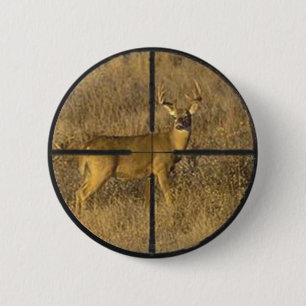 CROSS HAIRS. 2 INCH ROUND BUTTON