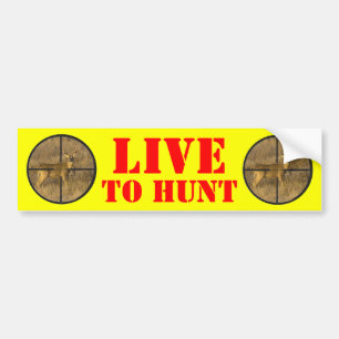 CROSS HAIRS. BUMPER STICKER