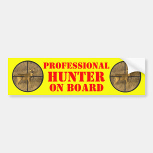 CROSS HAIRS. BUMPER STICKER
