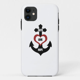 Cross Heart Anchor iPhone5 iPhone 11 Case
