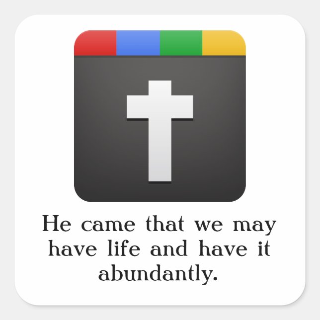 cross icon sticker (Front)