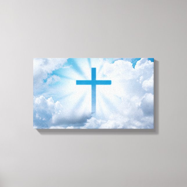 Cross in the Clouds Canvas Print (Front)
