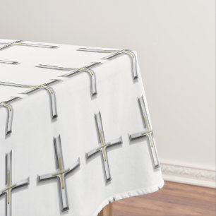 Cross in the Faith 2 Tablecloth