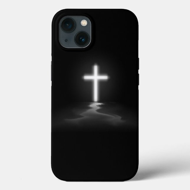 Cross in the Mist Case-Mate iPhone Case (Back)