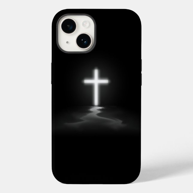 Cross in the Mist Case-Mate iPhone Case (Back)