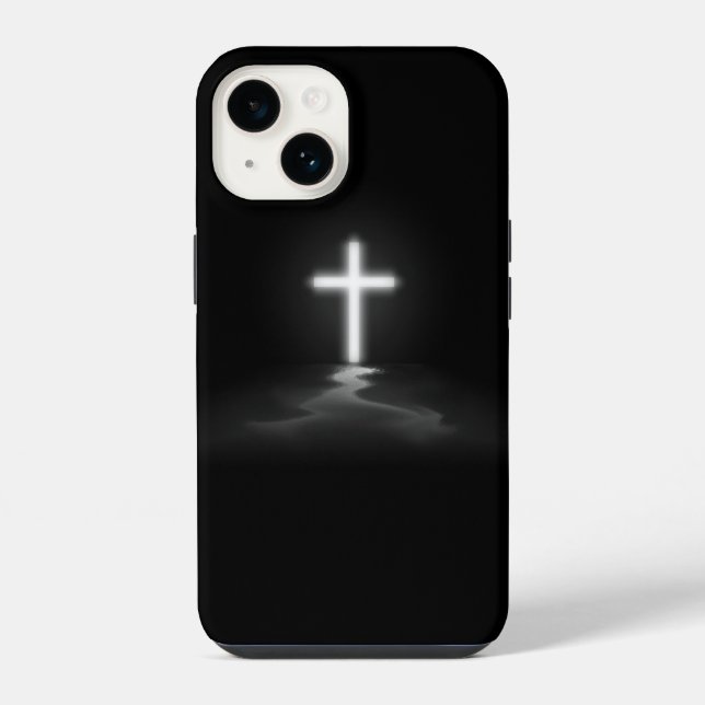 Cross in the Mist iPhone Case (Back)