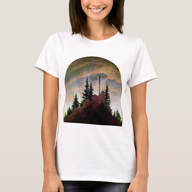 Cross in the Mountains, Friedrich, 1807-1808 T-Shirt (Front)
