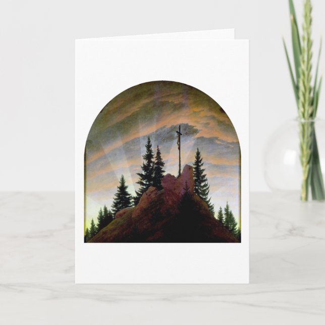 Cross in the Mountains, Friedrich Card (Front)