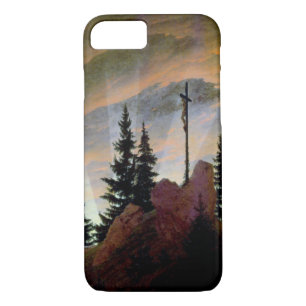 Cross in the Mountains, Friedrich Case-Mate iPhone Case
