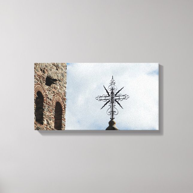 Cross in the Skies Canvas Print (Front)