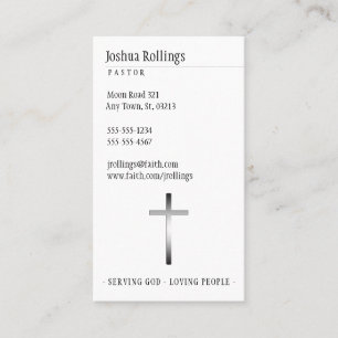 Cross Inspirational Business Card