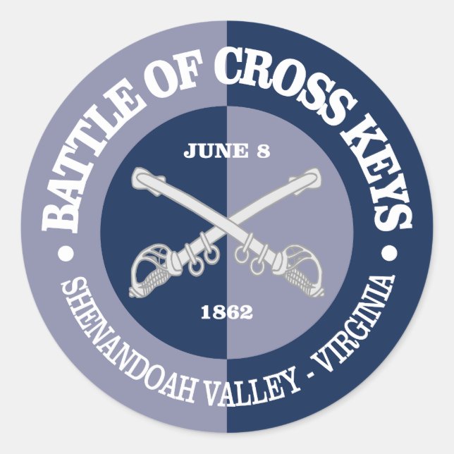 Cross Keys (B&G) Classic Round Sticker (Front)