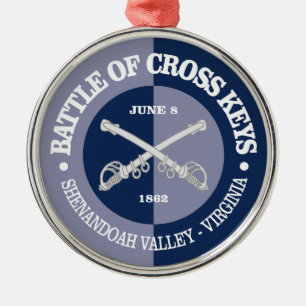 Cross Keys (B&G) Metal Ornament