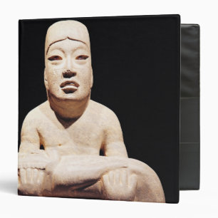 Cross-legged figure holding a baby, Olmec Binder