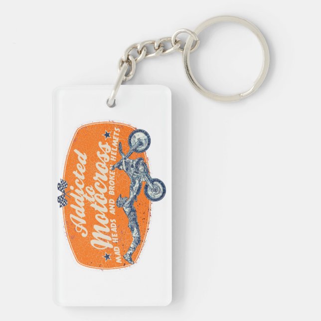 Cross madness keychain (Back)