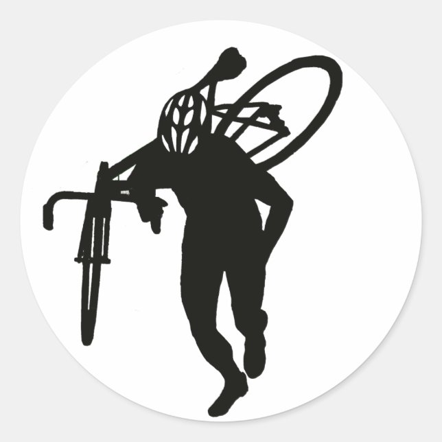 Cross Man Classic Round Sticker (Front)