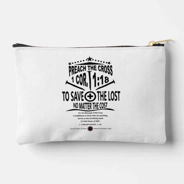 Cross Message Accessory Pouch (Back)