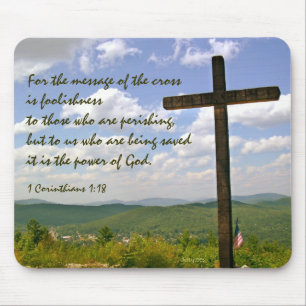 Cross Message Mouse Pad