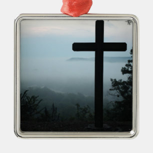 cross metal ornament