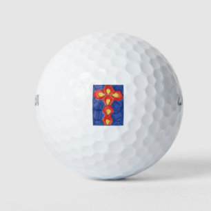 Cross Motif Golf Ball