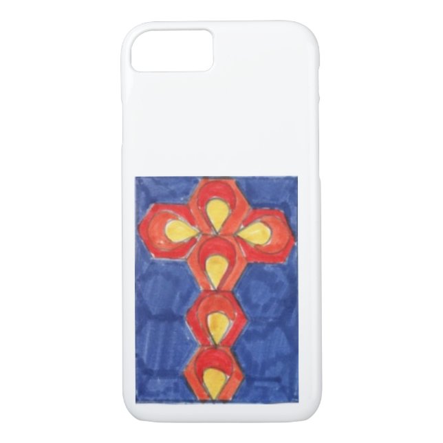 Cross Motif iPhone 8/7, à peine là Coque (Dos)