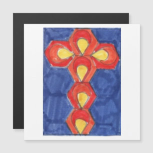 Cross Motif Magnetic Card