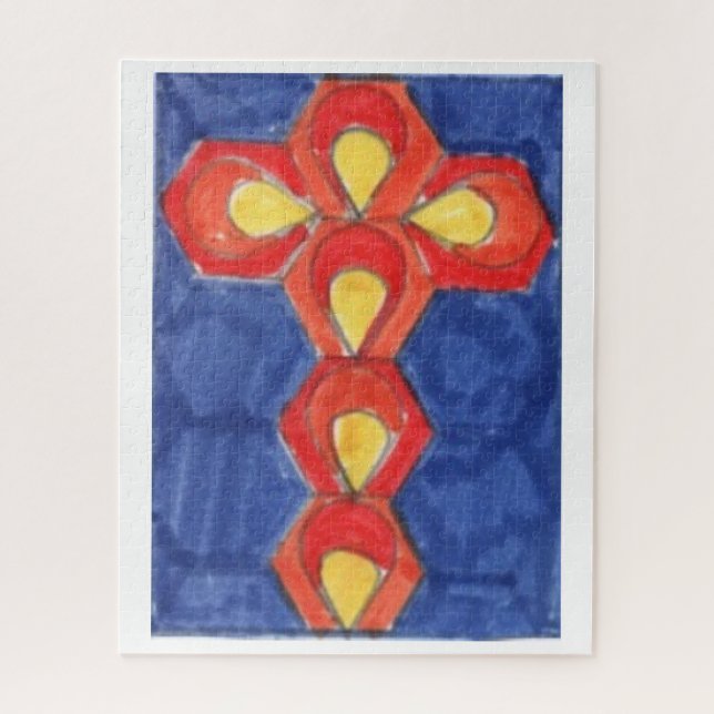 Cross Motif Puzzle (Vertical)