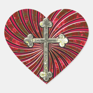 Cross My Heart Heart Sticker
