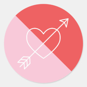 Cross My Heart Sticker - Berry
