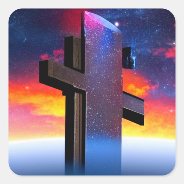 Cross Obelisk Sticker (Front)
