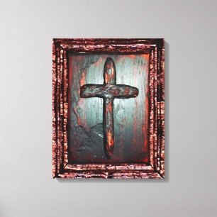 Cross of Blood Canvas Print