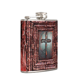 Cross of Blood Hip Flask