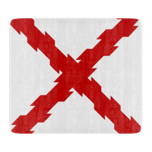 Cross of Burgundy Flag Cutting Board