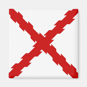 Cross of Burgundy Flag Magnet