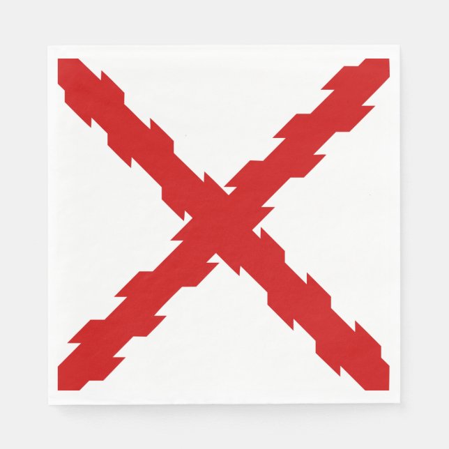 Cross of Burgundy Flag Napkin (Front)
