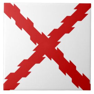 Cross of Burgundy Flag Tile