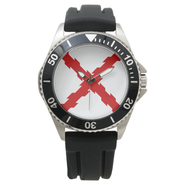 Cross of Burgundy Flag Watch (Front)