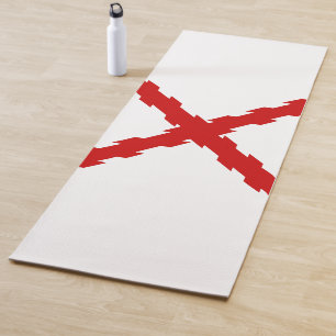 Cross of Burgundy Flag Yoga Mat