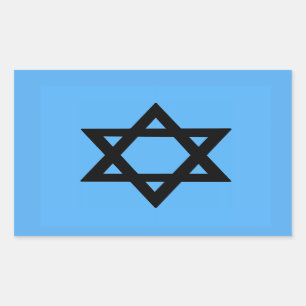 Cross of David on Sky Blue Background Sticker