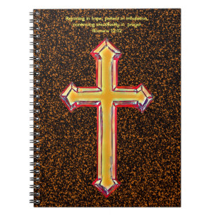 Cross of Faith Prayer Journal Bible Verse Spiral