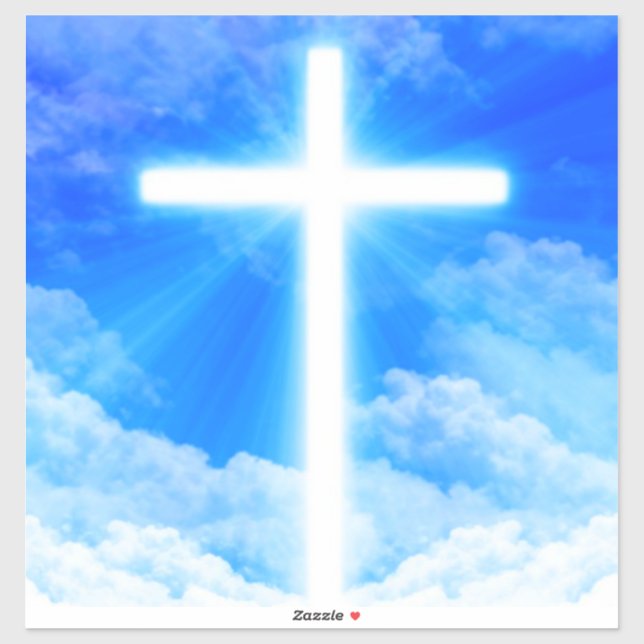 Cross of Light Jesus Christ Customizable Christian (Sheet)