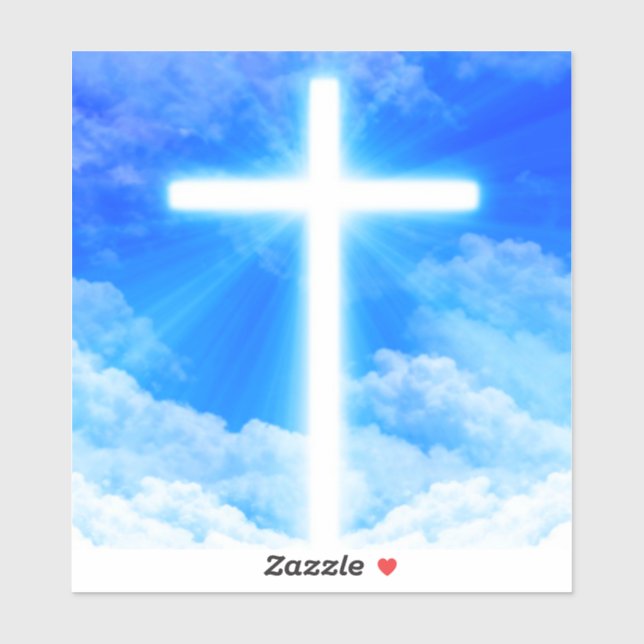 Cross of Light Jesus Christ Customizable Christian (Sheet)