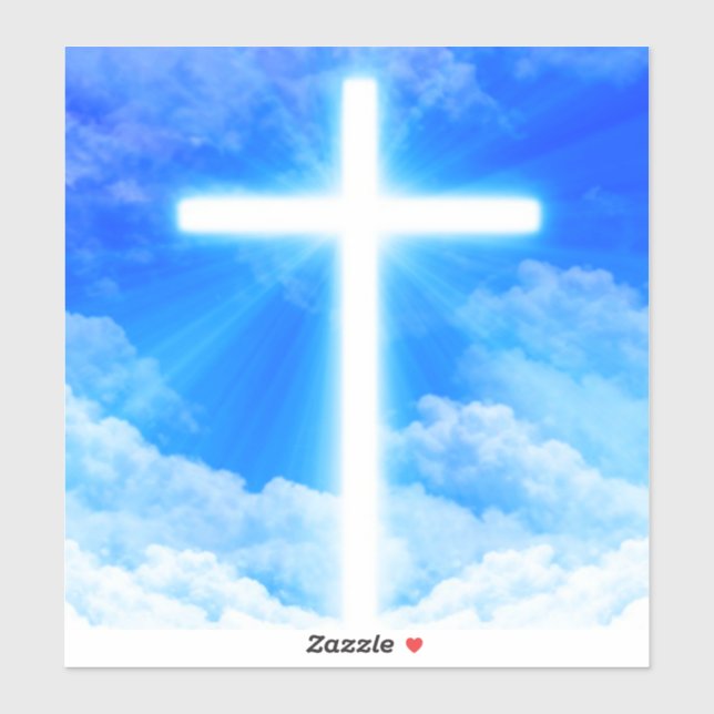 Cross of Light Jesus Christ Customizable Christian (Sheet)