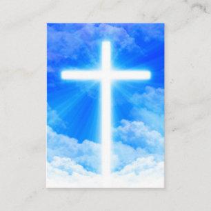 Cross of Light Jesus Christ Customizable Christian Business Card