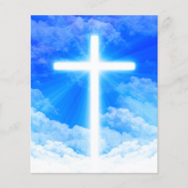 Cross of Light Jesus Christ Customizable Christian Flyer (Front)
