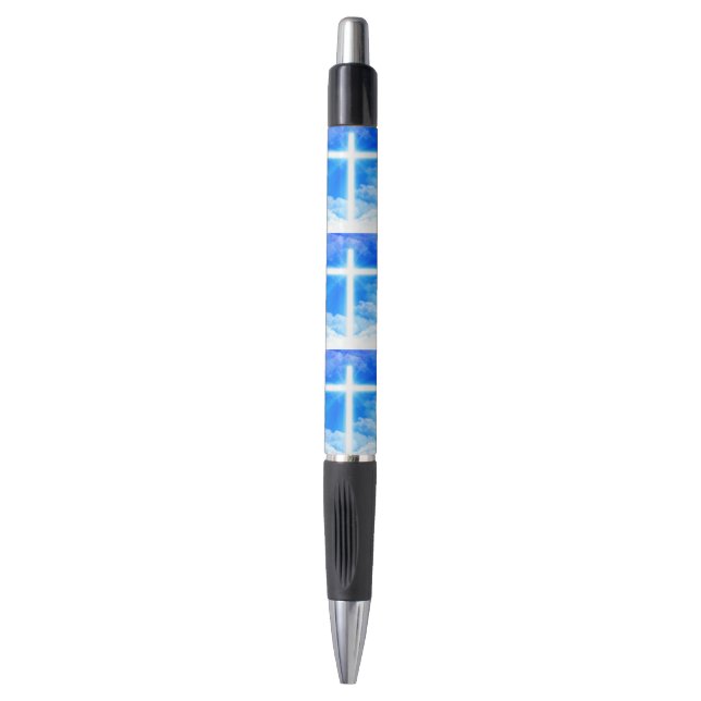 Cross of Light Jesus Christ Customizable Christian Pen (Front Vertical)