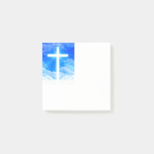 Cross of Light Jesus Christ Customizable Christian Post-it Notes