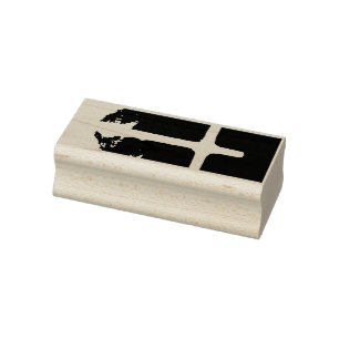 Cross of Light Jesus Christ Customizable Christian Rubber Stamp